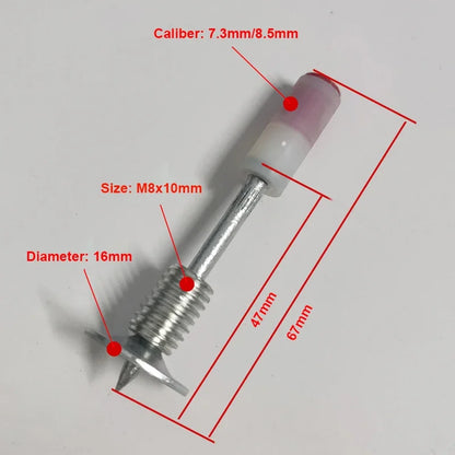 Clavos de Acero con Rosca M8 para Pistola de Clavos Manual 100PCS/200PCS