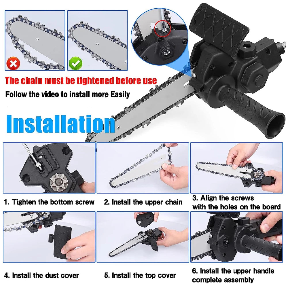 Adaptador de Sierra Eléctrica para Taladro 6" Portátil