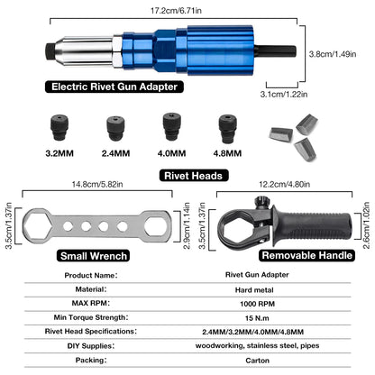 Módulo Remachador para Taladro 2.4-4.8mm